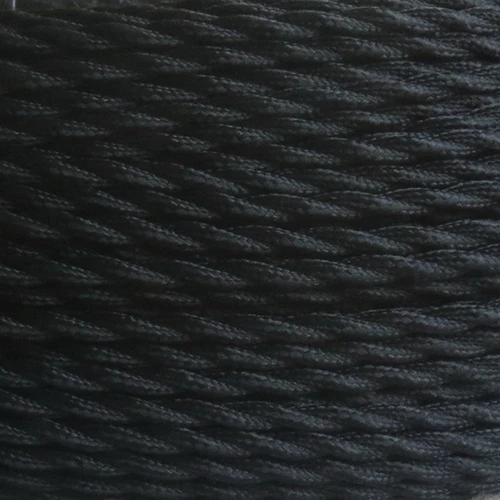 3 м/5 м/10 м VDE 3 ядра 0,75 мм2 винтажный светильник-шнур античный витой тканевый кабель покрытый тканью электрический провод для DIY светильник s - Цвет: Black