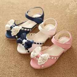 Детские сандалии принцессы обувь галстук-бабочку детей GRIL обувь лето малыш сандалии детские сандалии с открытыми пальцами сандалии для