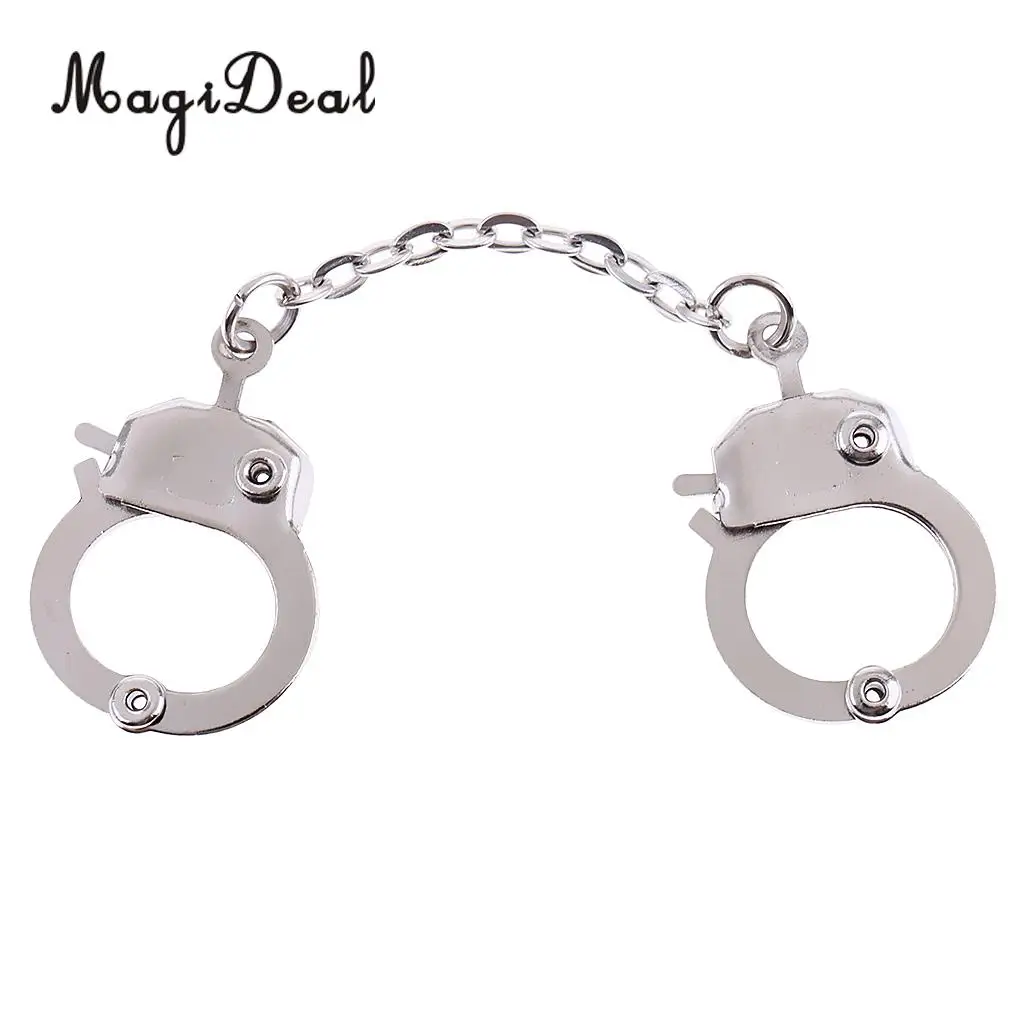 MagiDeal Metal 1:6 Metal Handcuffs Model for 12 Inch Action Figure Doll Toys Soldier Model Toy Body DIY Accessories