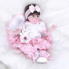 22 polegada Bebes Reborn Lifelike Renascer Baby Dolls Brinquedos Real de Silicona SB5551 De Menina Que Adora Baby Doll Brinquedos para As Crianças olaf