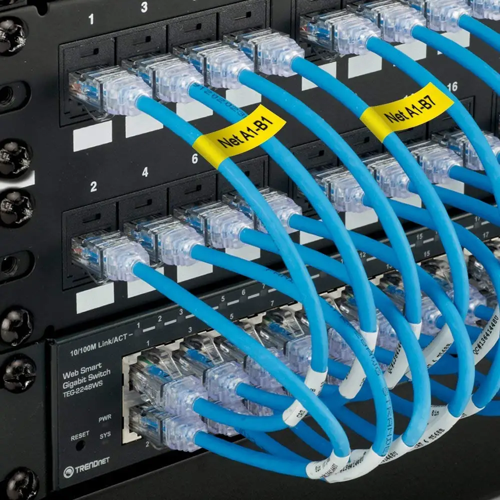 10 шт. гибкие нейлоновые этикетки Fimax 3 размера 18490 18488 18489 совместимы с Dymo Rhino|Ленты