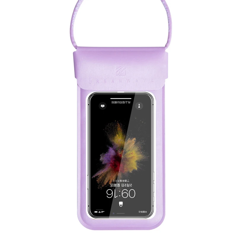 Водонепроницаемый чехол для мобильного телефона для плавания и дайвинга с сенсорным экраном водонепроницаемый пылезащитный телефонный чехол для подводной фотосъемки водонепроницаемый чехол - Цвет: Light purple