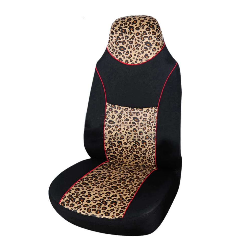 Universal high quality fabric Leopard Print Car Seat Cover Four Seasons