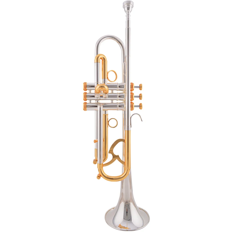 Professional JAZZOR Trumpet JATR 800 Gold & silver trompete/trumpeta B