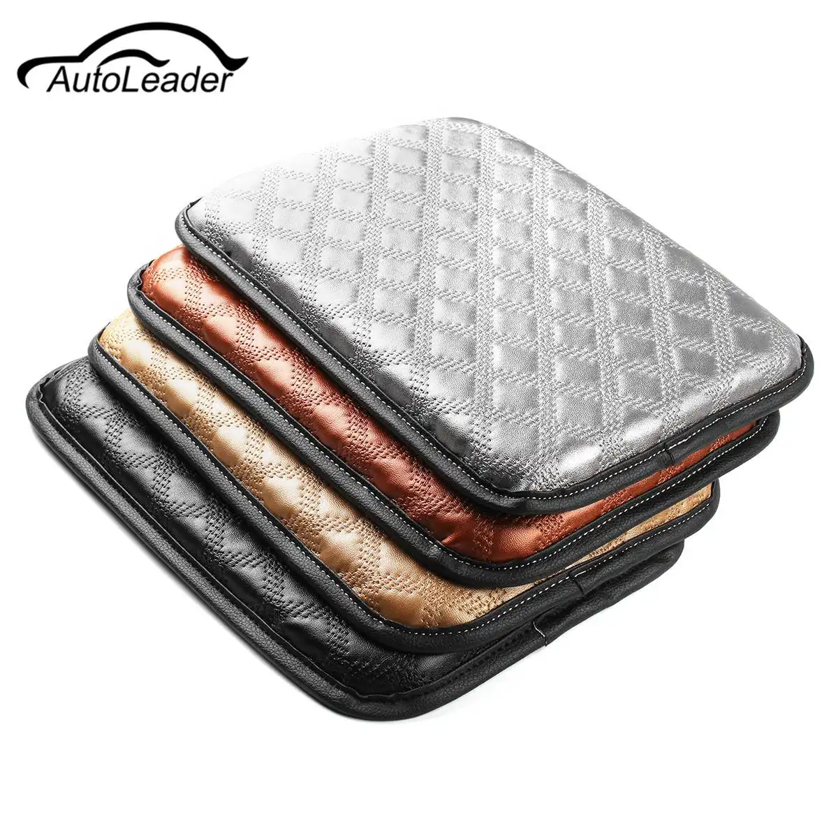 

Autoleader Universal Car SUV Armrest Pad Cover Auto Center Console Box Leather Cushion Pad Storage Protection Cushion