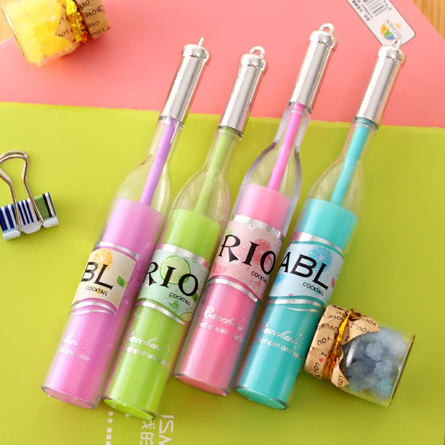 Meikeng New Arrival Creative R I O Winebottle Gel Pen Interesting Meikeng New Arrival Creative R I O Winebottle Gel Pen Interesting Office Supplies School Stationery 12pcs Lot