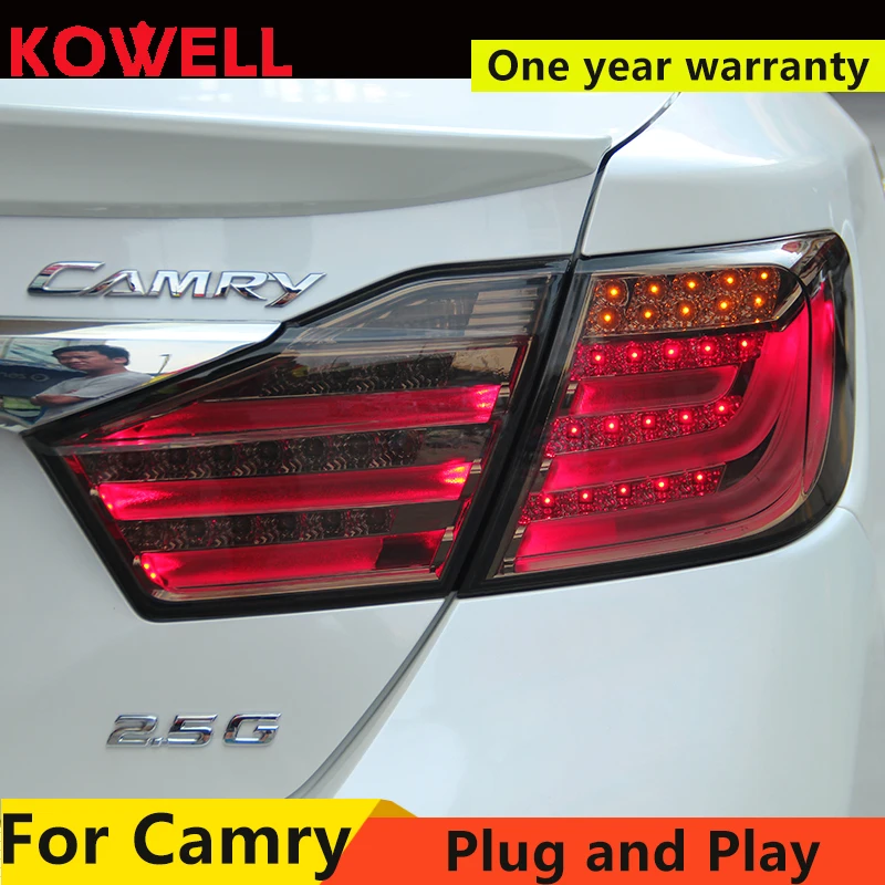KOWELL автомобильный Стайлинг для Toyota Camry 2012+ 2013 12 В Автомобильный светодиодный задний светильник s DRL задний светильник поворотный сигнал Автомобильный задний светильник