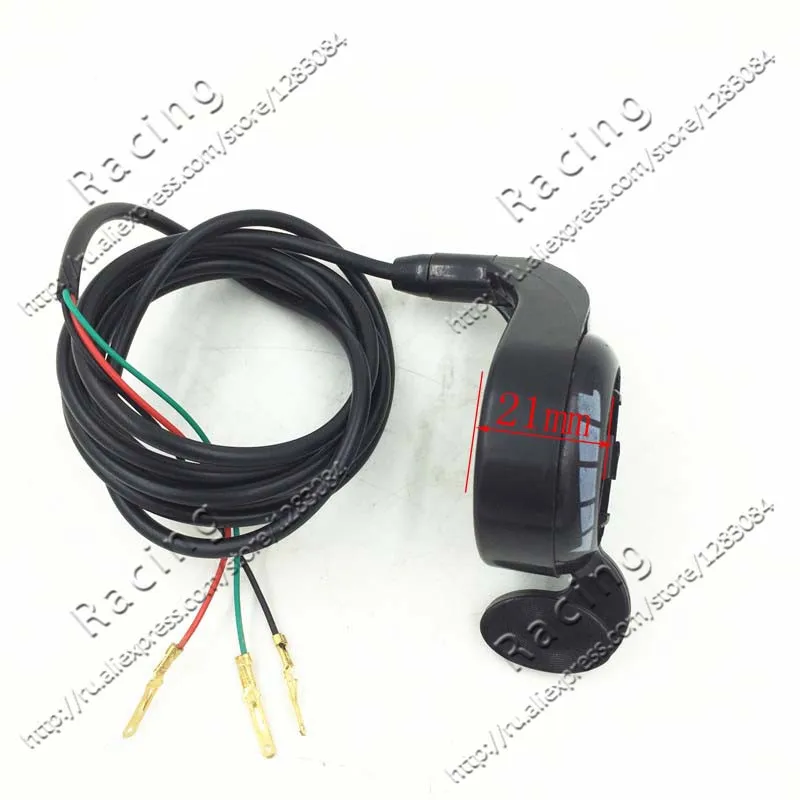

Universal Motorcycle 7/8 Handlebar Black Metal Thumb Throttle E-Bike Electric Bike Scooter 24v 36v 48v
