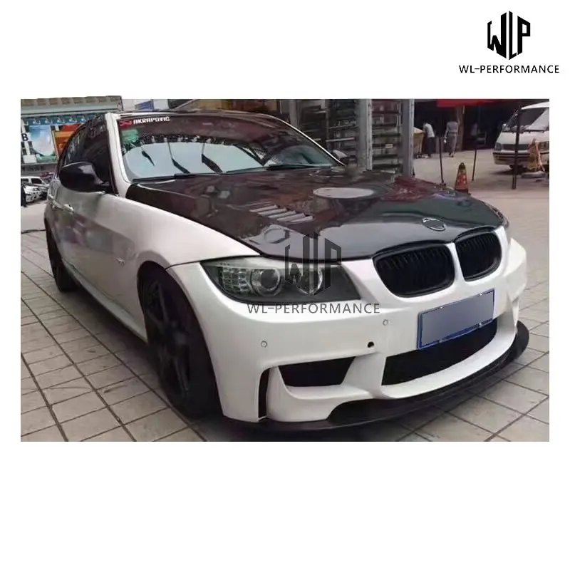 E90 ПУ Неокрашенная Передняя фотография для BMW 325i 1M Style Car Body Kit 2008 2012|Обвесы| |