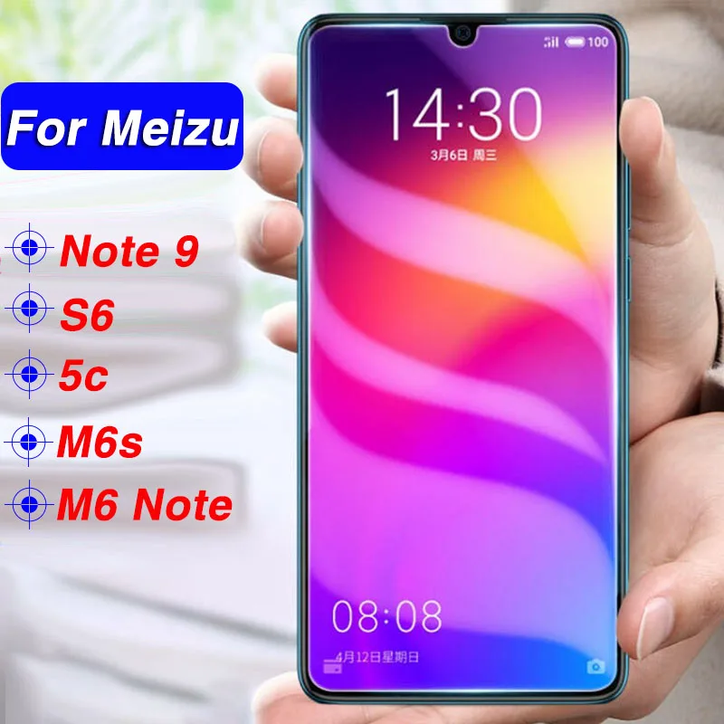 

Protective glass on for Meizu m6 note 9 m6s s6 5c maisie screen protector tempered glas note9 film 2.5D protect meizy meizi 9h
