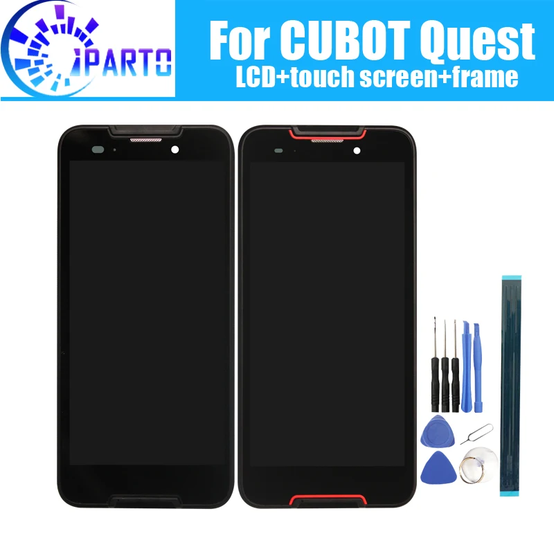 CUBOT Quest ЖК-дисплей+ сенсорный экран дигитайзер+ рамка в сборе ЖК+ сенсорный дигитайзер для CUBOT Quest+ Инструменты