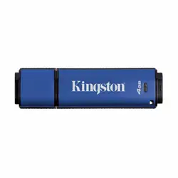 Kingston Технология DataTraveler хранилище конфиденциальности 3,0 4 ГБ, 4 Гб, 3,0 (3,1 Gen 1), разъем USB тип A, 80 МБ/с., Tapa, Azul