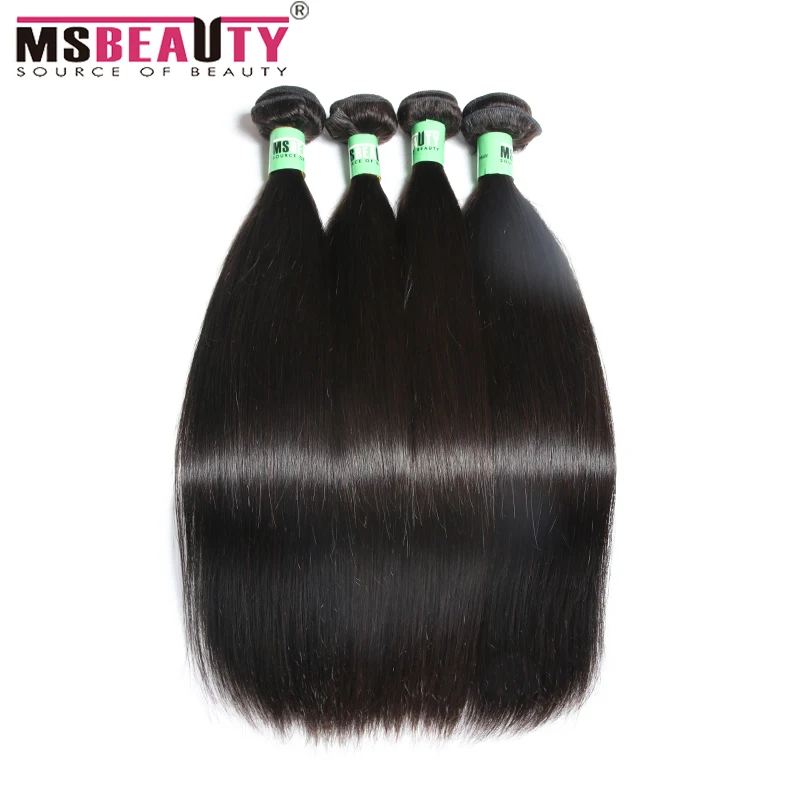 Malaysian Straight Hair 4 Bundles 6A Virgin Hair Malaysian Straight Human Hair Unprocessed Malaysian Human Hair Weave Bundles