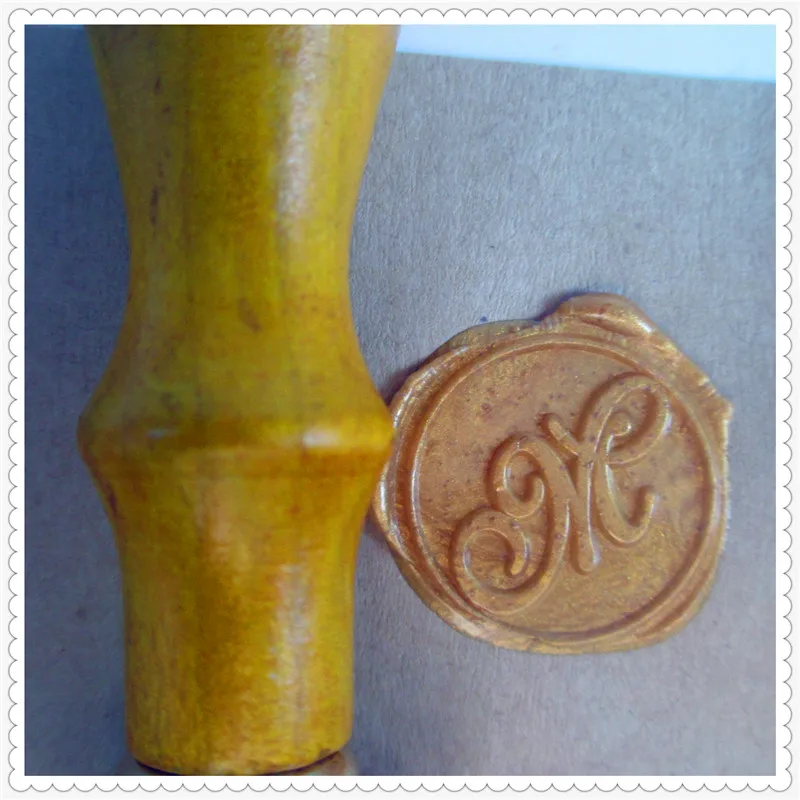 

Retro 26 alphets Initials customize logo Name Box set personalized Letter/Sealing Wax /wedding Wax Seal Stamp Gold Plated Custom