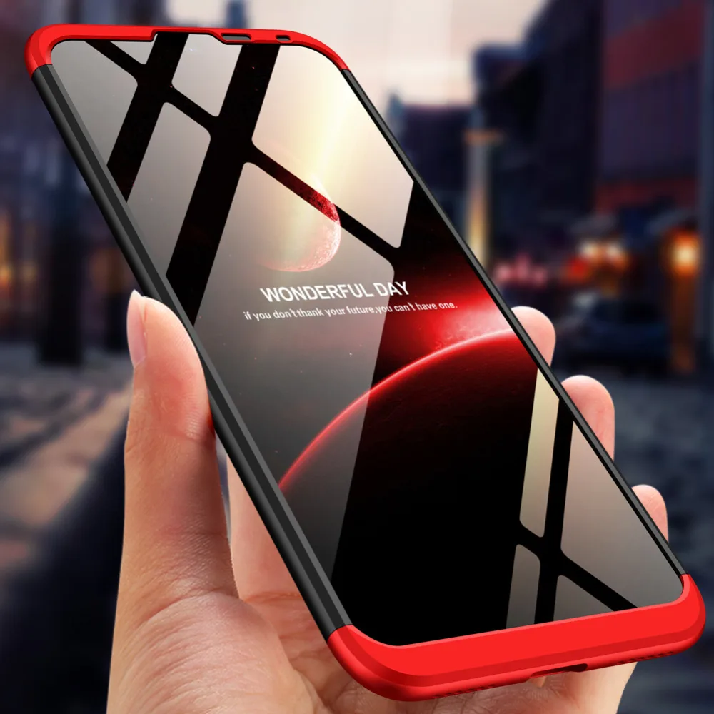

360 Degree Full Protection Hard Case For Huawei Y7 Pro Cover shockproof case For Huawei Y7 Pro 2019 case + glass Film