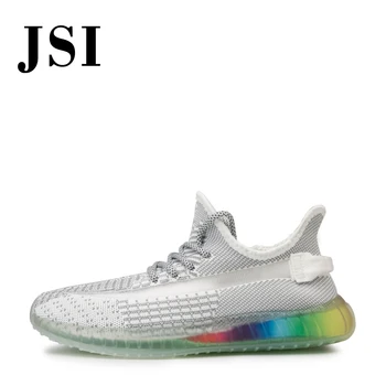 

JSI Fashion Air Mesh Lace-Up Men Sneakers Casual Round Toe Mixed Colors chunky platform Basic breathable Men Sneakers JX30