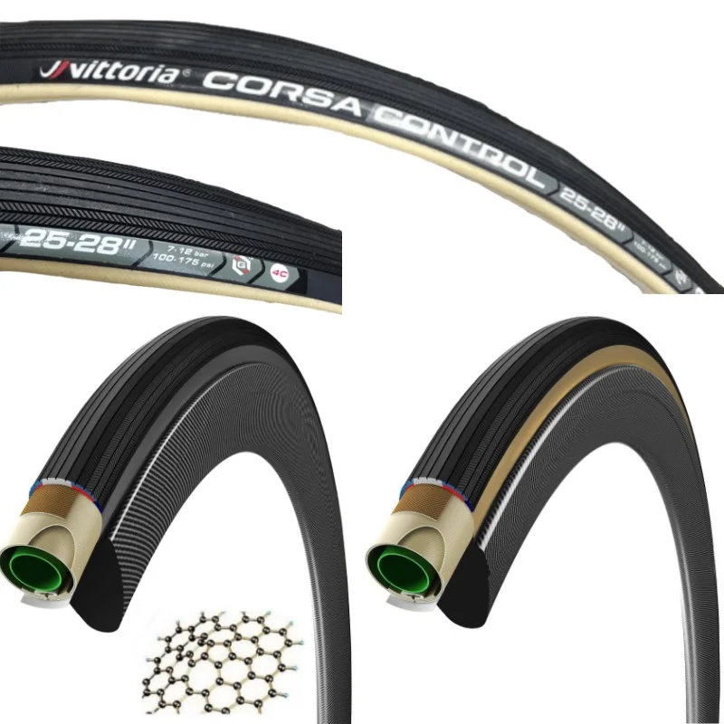 Велосипедная шина Vittoria Corsa G + трубчатая для дорожного велосипеда размер 28 ''x 25