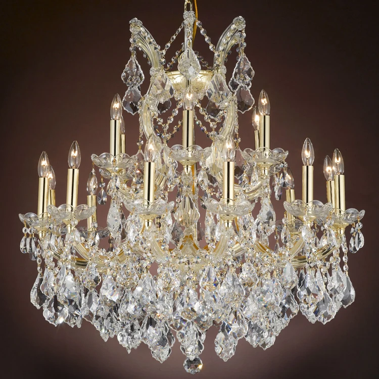 Luxury Classic Maria Theresa Crystal Chandeliers Hanging Lighting LED ...