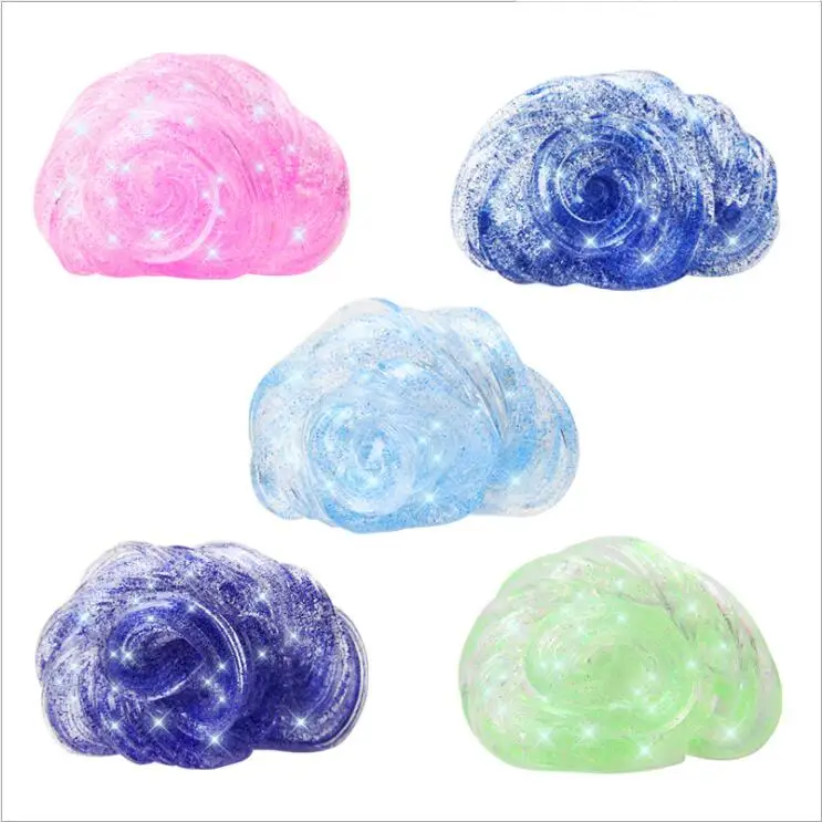 Yant Jouet Twinkle Hand Gum Slime Toys 5 colour Clay Air Dry Plasticine Light Soft Polymer putty Jumping DIY Playdough for Kids