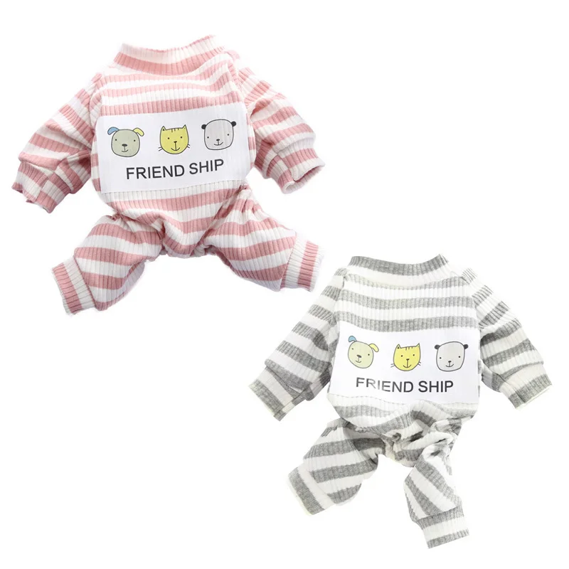 Koop Lente herfst Comfortabele Zachte Huisdieren Kleding Security Klassieke Hond Kleding Voor Kleine Honden Teddy Hond Kleding Pyjama Groothandel