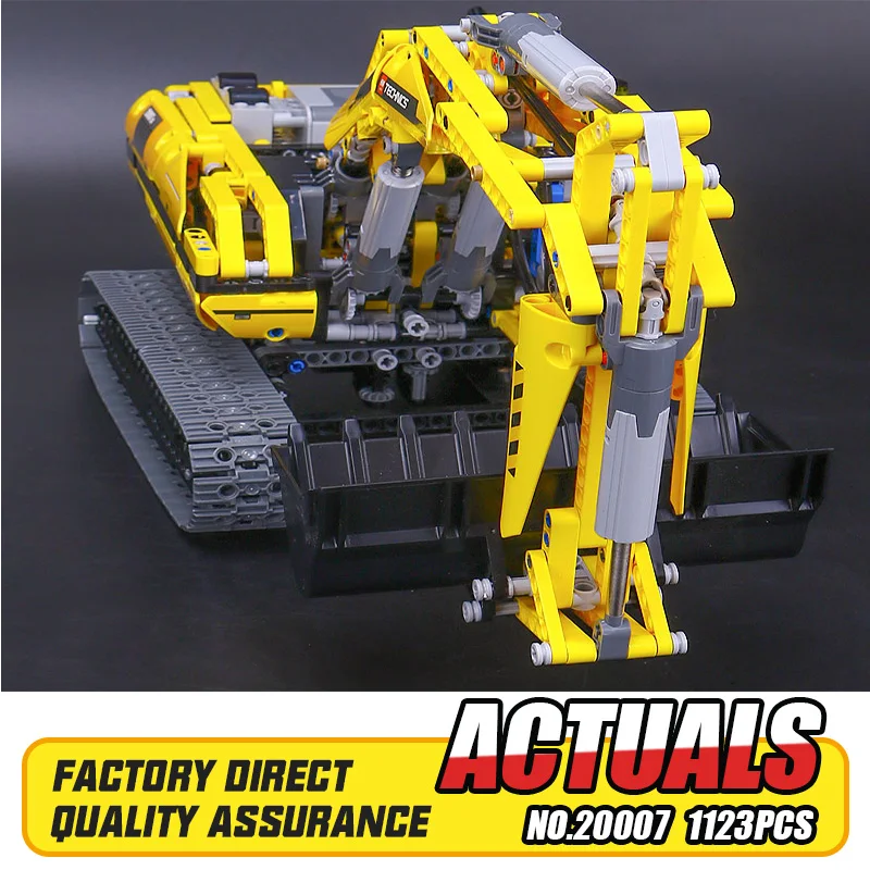 

New LEPIN MOC technic series 1123pcs excavator Model Building blocks Bricks Compatible Toy Christmas Gift 8043 Educational Car