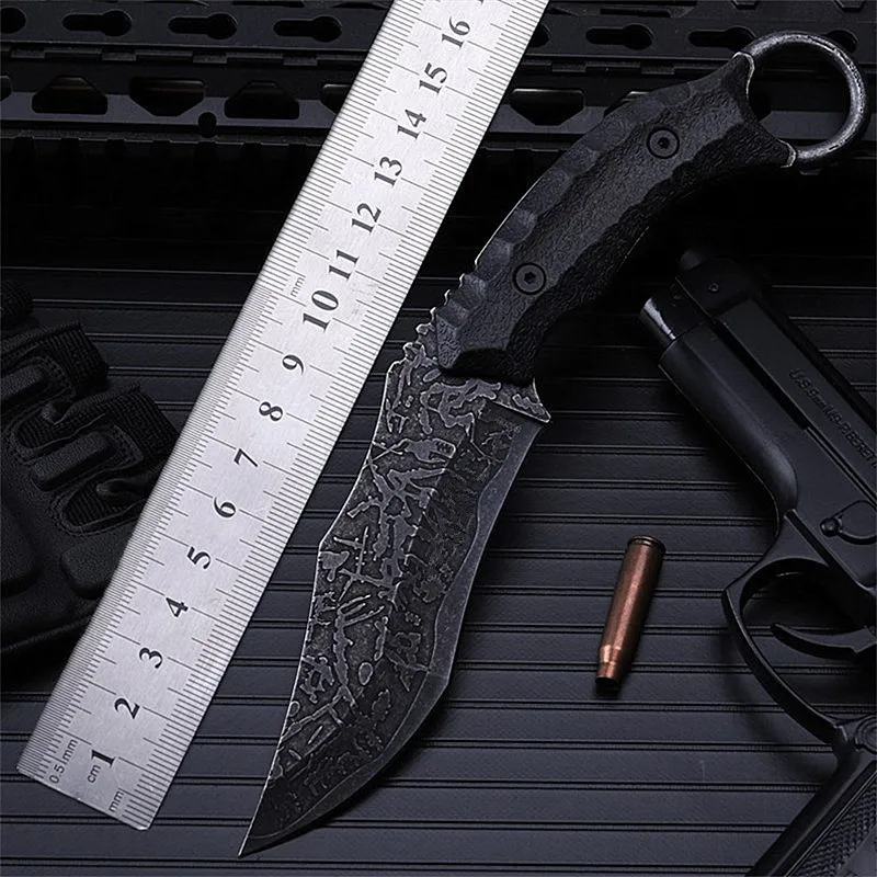 

Outdoor self-defense wild small straight knife knife sharp knife wilderness survival the folding knife fruit cutter three