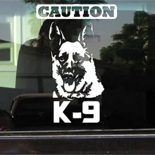 CK2006#15*22cm Caution K9 German Shepherd funny car sticker vinyl decal silver/black car auto stickers for car bumper window noizzy baby in car caution safty drive vip style car sticker vinyl auto decal reflective black white window tuning car styling