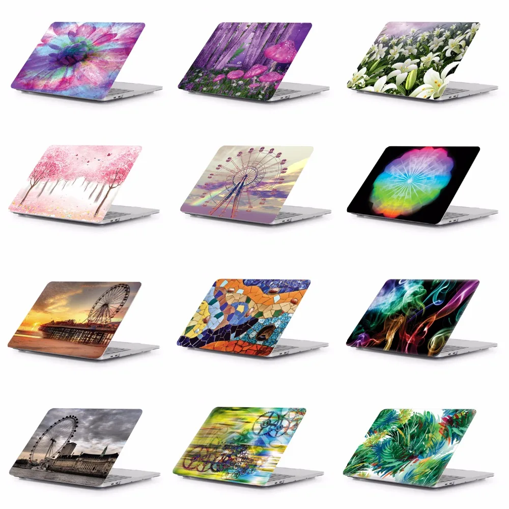 Laptop Tablet Pattern Protective Hard Shell Case Keyboard Cover Skin For 11 12 13 15 font
