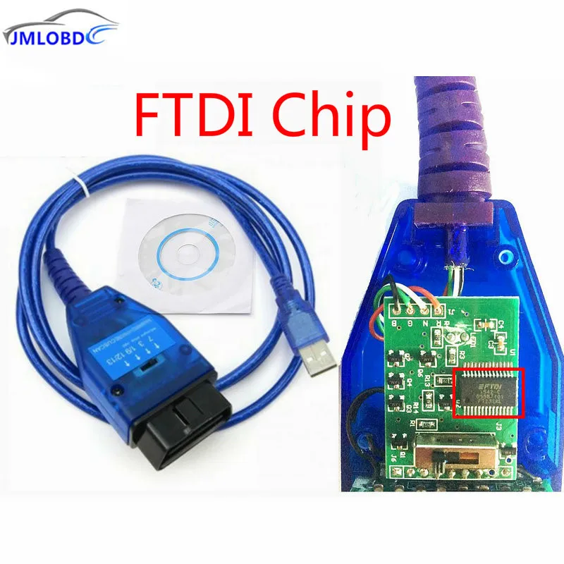 

2018 Obd2 Diagnostic Cable for VAG 409 USB VAG KKL Fiat VAG USB Interface Car Ecu Scan Tool 4 Way Switch with FTDI Chip