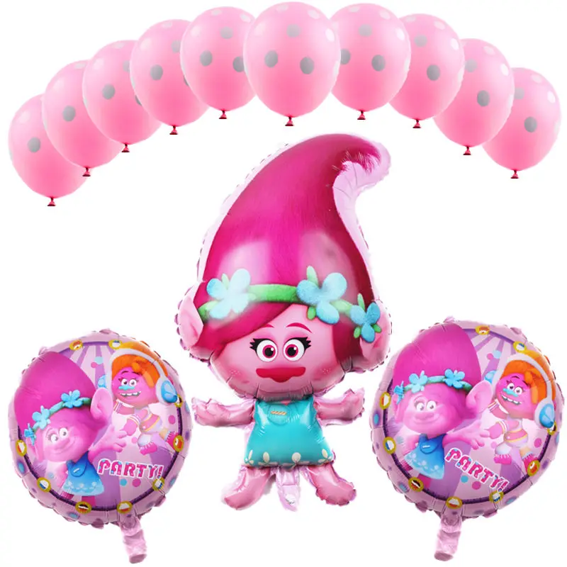

Free Shipping 13pcs/ cartoon modeling series set of aluminum balloons children cartoon inflatable toys