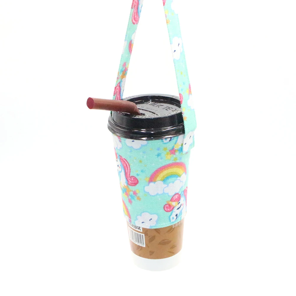 Мягкий экологичный мешок для напитков мультфильм собака чашка крышка Холст Сумка-тоут чай кофе ручной коленчатый молоко чай кофе сумка Холщовая Сумка