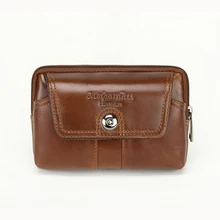 Мужская поясная сумка из натуральной кожи, маленький бумажник, кошелек Карманный мобильный мешочки для телефона, поясная сумка для путешествий, пояс бедра ягодицы, сумка для мужчин