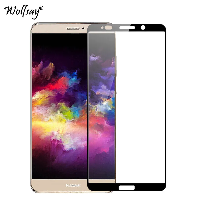 

2PCS Full Cover Glass Huawei Mate 10 Pro Screen Protector Tempered Glass Huawei Mate 10 Pro Glass Mate 10 Pro Phone Film Wolfsay