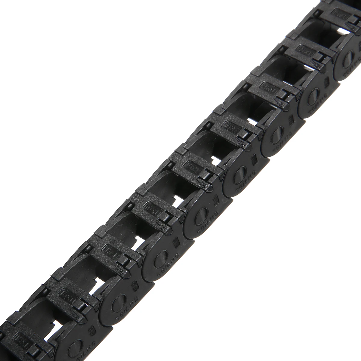 1m Long Nylon Drag Chain 10*11mm Bridge Type Mini Energy Transmission Chain CNC Machine 3D Printer Tank Chain Black