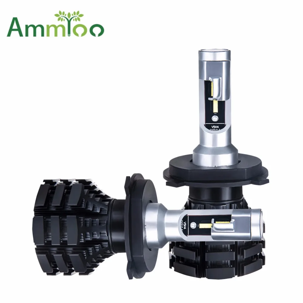

Ammtoo Car Headlight H4 Led H7 H15 LED Bulb HB3 HB4 Fog light H1 H11 9012 50W 10000LM Auto lamp Change Color Film 3200K or 8000K