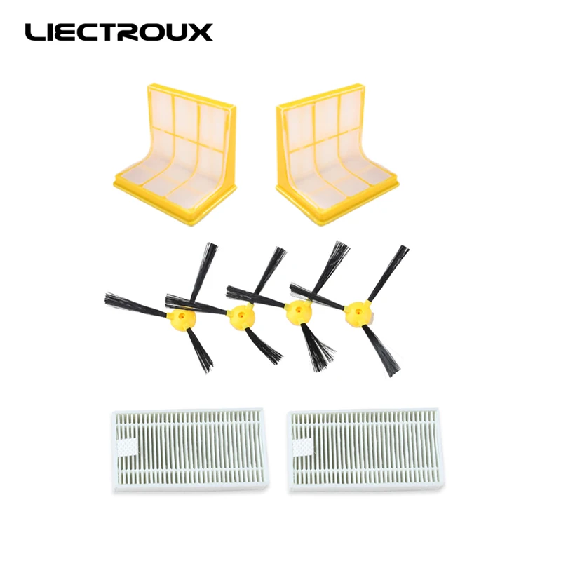 Для B6009) LIECTROUX запасные части для робота-пылесоса, включая боковую щетку* 4 шт.+ 3D hepa фильтры* 2 шт.+ hepa фильтр* 2 шт