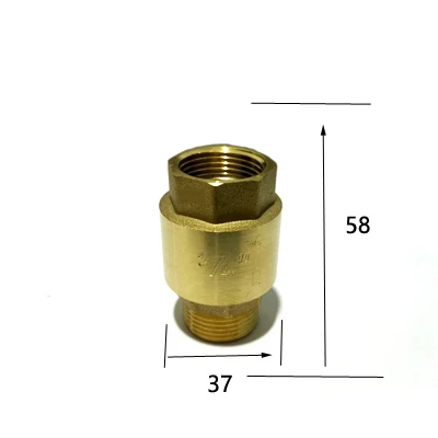 3/" BSP Male x 3/4" BSP Female Thread Латунный прямой обратный клапан односторонний обратный клапан для воды, нефти и газа