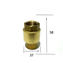 3/" BSP Male x 3/4" BSP Female Thread Латунный прямой обратный клапан односторонний обратный клапан для воды, нефти и газа