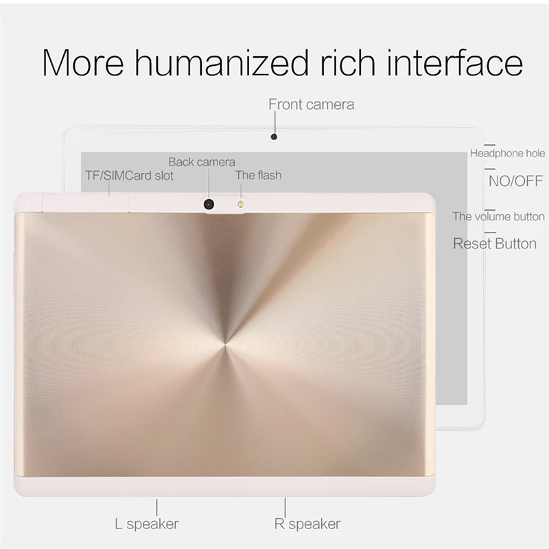 Android Tablet Kids 10 inch 2.5D Tempered Glass Screen Octa Core Phone SIM Card WIFI GPS RAM 4GB RO
