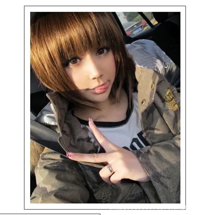 2015 Natural Wigs Real Anime Cosplay New Style Short ...