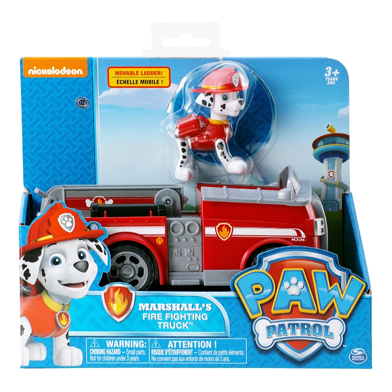 

Paw Patrol Puppy Fire Brigade Ambulance Patrulla Canina Toys Anime Figurine Car Plastic Toy Action Model Children Gifts Toys