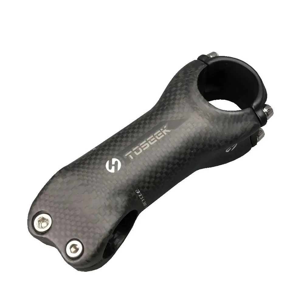 17degree 100mm matt Toseek из углерода велосипед Stem 6/17 градусов полный углеродного волокна дорожный горный велосипед стволы для руля велосипеда 3 K - Цвет: 17degree 100mm matt