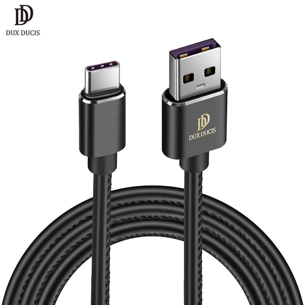

DUX DUCIS 5A USB Type C Cable for Huawei P20 Pro P10 P9 Plus Mate 10 PU Fast Charge USB-C Cable for Samsung S9 S8 Oneplus 6 New