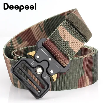 

Deepeel 1PC 38mm*125cm Multifunctional Nylon Belt Tactical Pants Belt Buckle DIY Sports and Leisure Decorative Accessories BD473