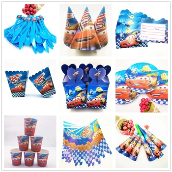 

132pcs Cars Theme Boys Kids Birthday Party Decoration Set Cartoon Theme Party Supplies Family Party Baby Shower Supplies