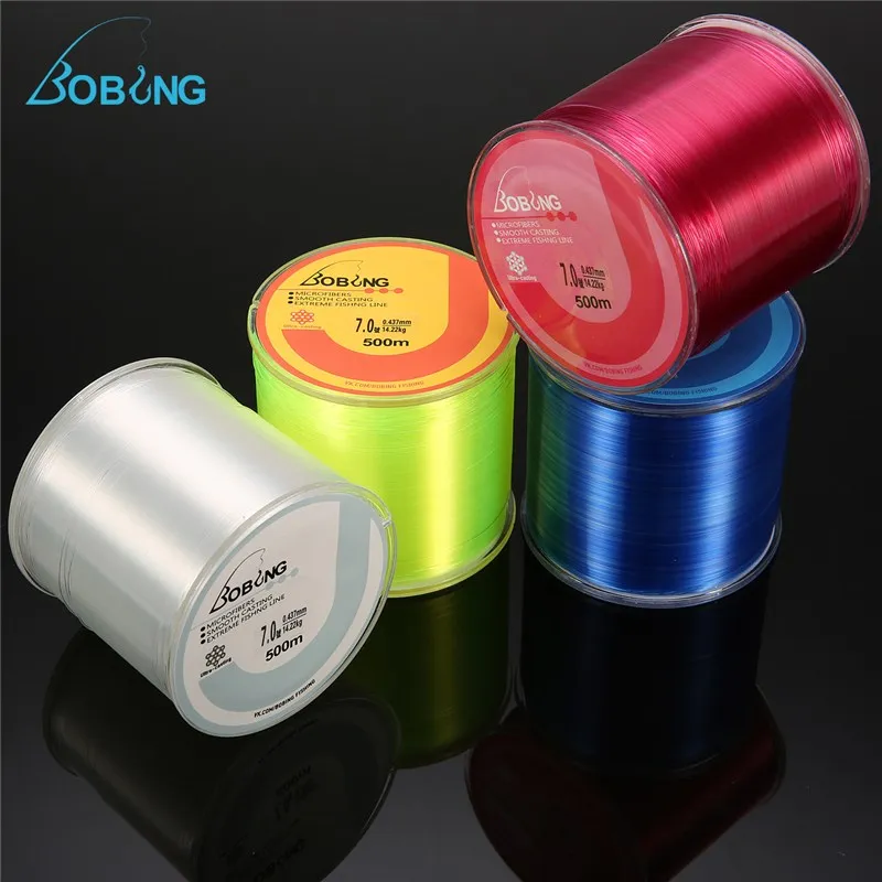 

Bobing 500M Monofilament Nylon Fishing Line Super Strong Japan Fish Wire Cord Spool Tackle for Pesca Sea Carp Fishing