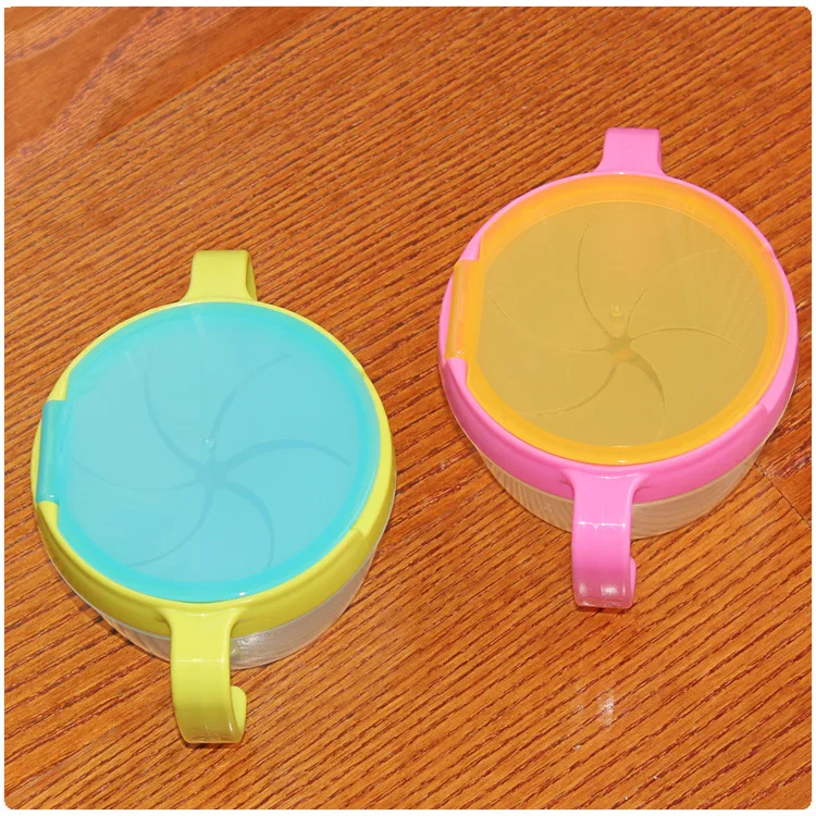 Baby Dishes Bowl Child Kids Food Snacks Candy Biscuit Anti spill Storage Holder Tank Non spilling Cup with Cover & Handle Baby Dishes Bowl Child Kids Food Snacks Candy Biscuit Anti spill Storage Holder Tank Non spilling Cup with Cover & Handle