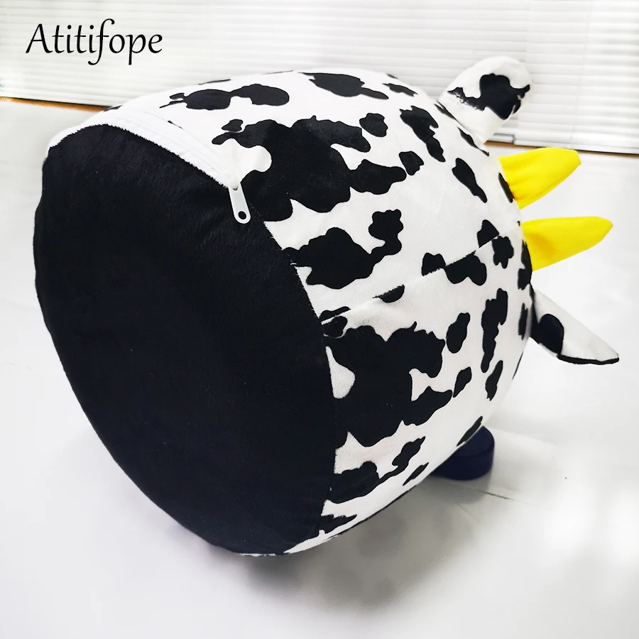 Inflatable chair PVC inflatable stool for cows cartoon animal sofa embroidered children's chairs baby chair with velvet bag