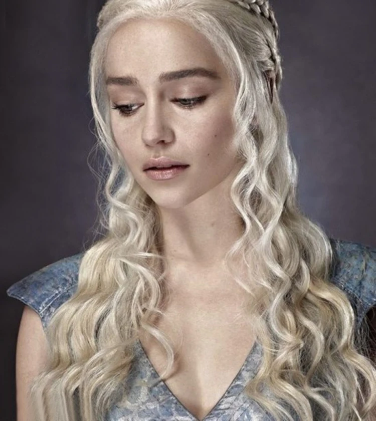 Длинный волнистый светильник лый светлый термостойкий парик для косплея Daenerys