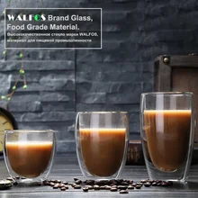 Двойные кофейные кружки с ручкой кружки с двойными стенками Стеклянная чайная чашка стеклянная посуда для питья теплоизоляция домашняя кухня